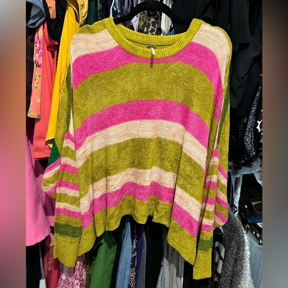 Free People All About You Stripe Chenille Sweater in
Multi Small NWOT - Picture 9 of 9
